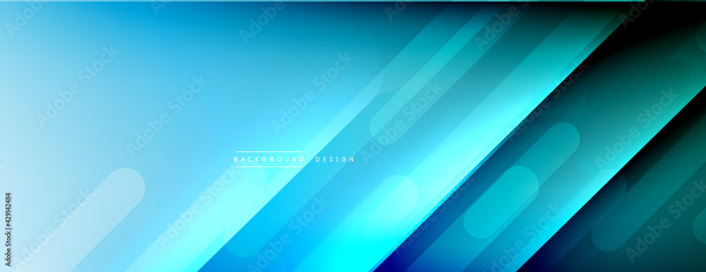 Fototapeta premium Dynamic lines abstract background. 3D shadow effects and fluid gradients. Modern overlapping forms