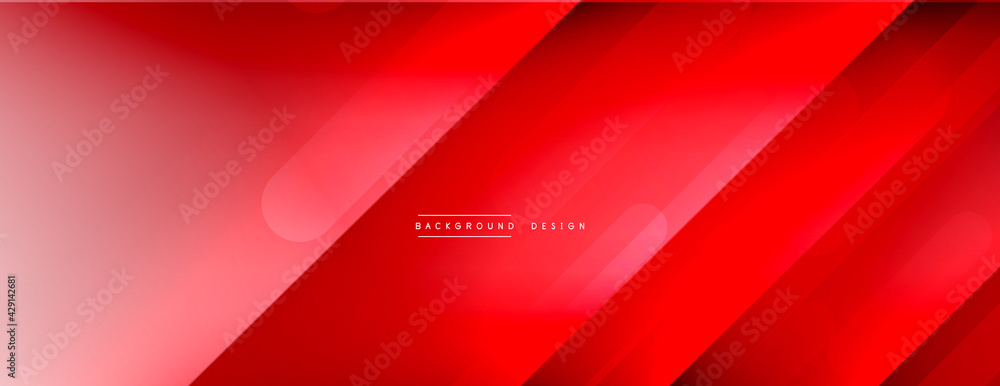 Dynamic lines abstract background. 3D shadow effects and fluid gradients. Modern overlapping forms