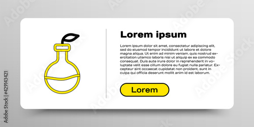 Line Plant breeding icon isolated on white background. Plants growing in the test tubes. Organic food ,agriculture and hydroponic. Colorful outline concept. Vector