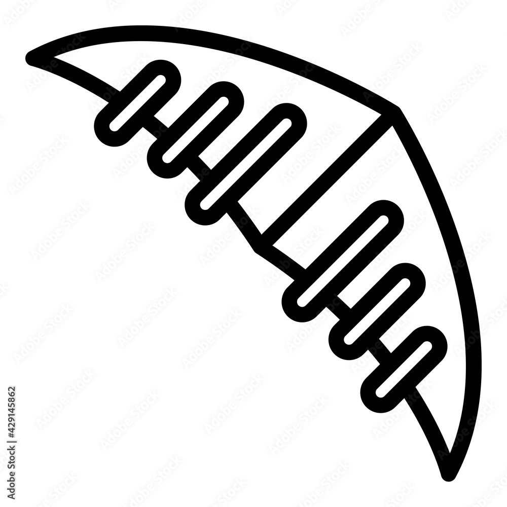 Air glider icon. Outline Air glider vector icon for web design isolated on white background