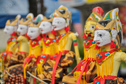 Puppet Show (wayang golek) is one of a variety of puppet arts made from wood, a traditional arts from Java, Indonesia.