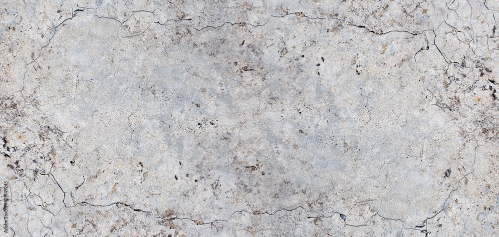 Naklejka premium Gray cement wall or concrete surface texture for background.