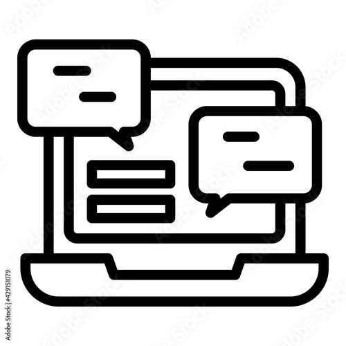 Consumer network icon. Outline Consumer network vector icon for web design isolated on white background