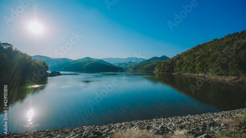 Lake in the middle of the valley 