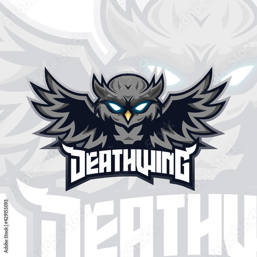 Owl Illustration Logo Mascot Vector for teammate