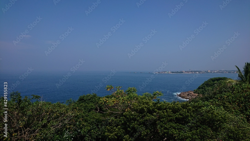 view of the sea from land view of the sea from land