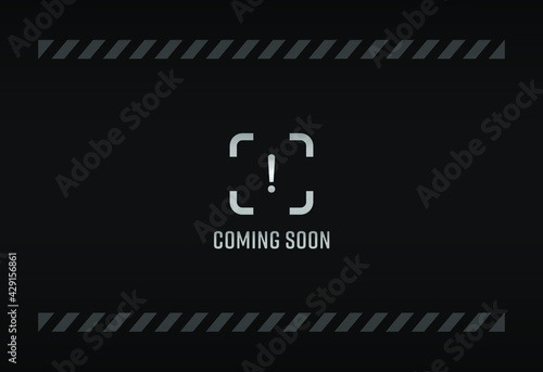 coming soon page. maintenance mode or under construction. error sign vector illustration