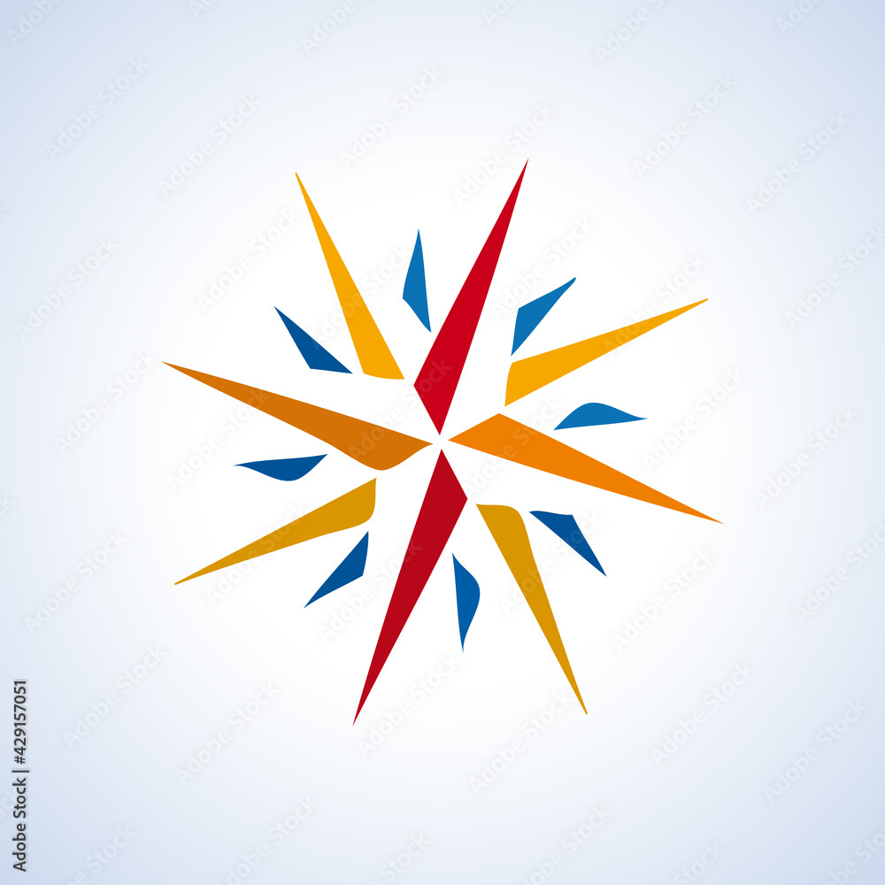 Vector sign simply and abstract wind rose Vector sign simply and abstract wind rose