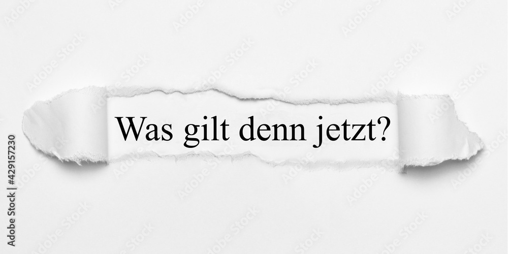 Obraz premium Was gilt denn jetzt?