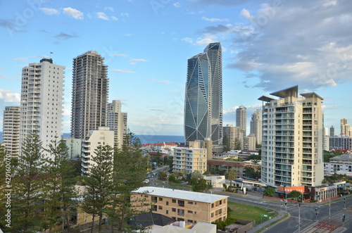 Skyscrapers, modern office building in Australia