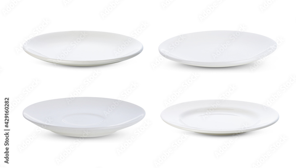 © siwaporn999 - White plate ceramic isolated on white background