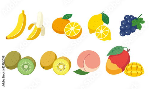 フルーツ各種イラスト素材
