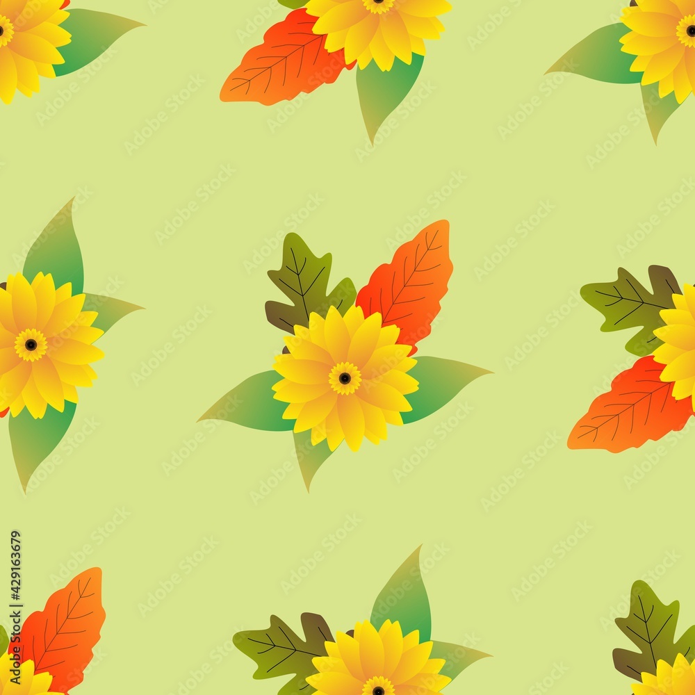 Seamless Pattern With Floral Motifs able to print for cloths, tablecloths, blanket, shirts, dresses, posters, papers. Seamless Pattern With Floral Motifs able to print for cloths, tablecloths, blanket, shirts, dresses, posters, papers.