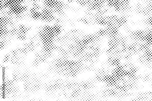 Vector halftone texture overlay abstract splattered background.