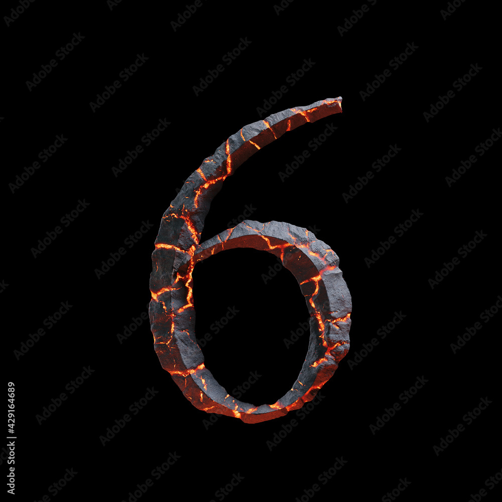 3d letter made of rock and lava for movie or game logo 3d letter made of rock and lava for movie or game logo