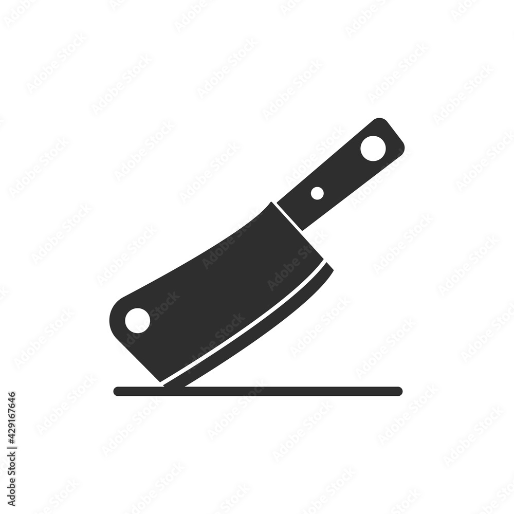 Knife flat icon design template Knife flat icon design template