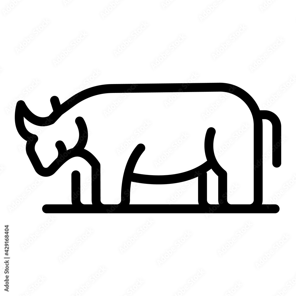Safari animals icon. Outline Safari animals vector icon for web design isolated on white background Safari animals icon. Outline Safari animals vector icon for web design isolated on white background