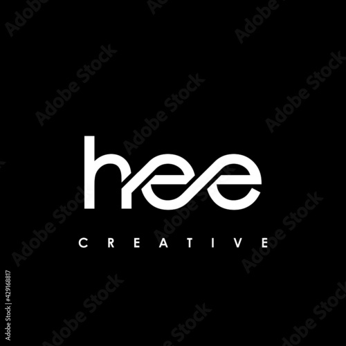 HEE Letter Initial Logo Design Template Vector Illustration photo