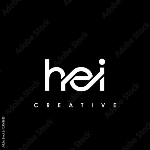 HEI Letter Initial Logo Design Template Vector Illustration photo