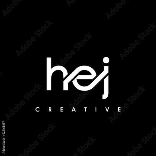HEJ Letter Initial Logo Design Template Vector Illustration