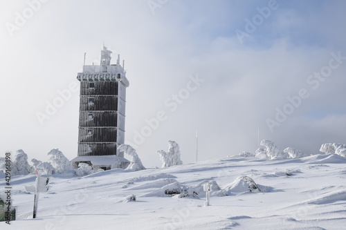 Fototapeta Naklejka Na Ścianę i Meble -  Harzer Brocken im Winter