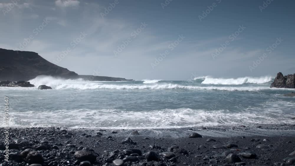Beach of el golfo, lanzarote. Beach of el golfo, lanzarote.