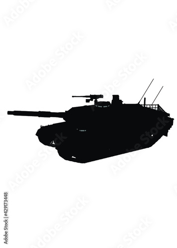 陸上自衛隊 10式戦車 日本 主力戦車 シルエット