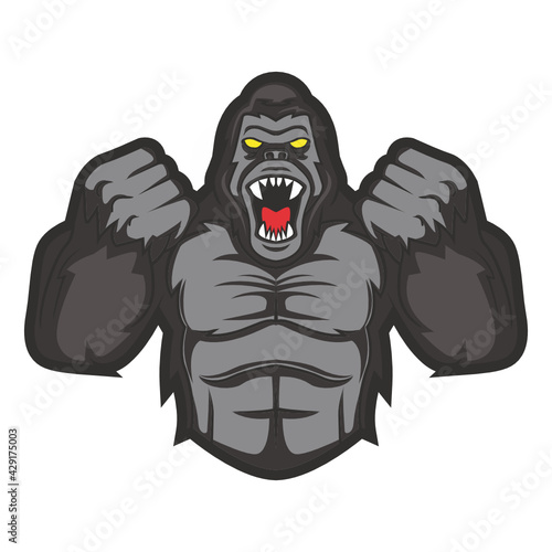 gorilla logo vector