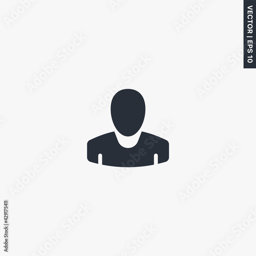 User, profile, premium quality flat icon