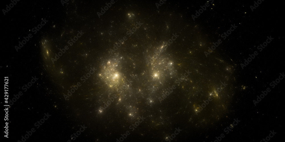 Banner Star field background . Starry outer space background texture . Colorful Starry Night Sky Outer Space background. 3D illustration