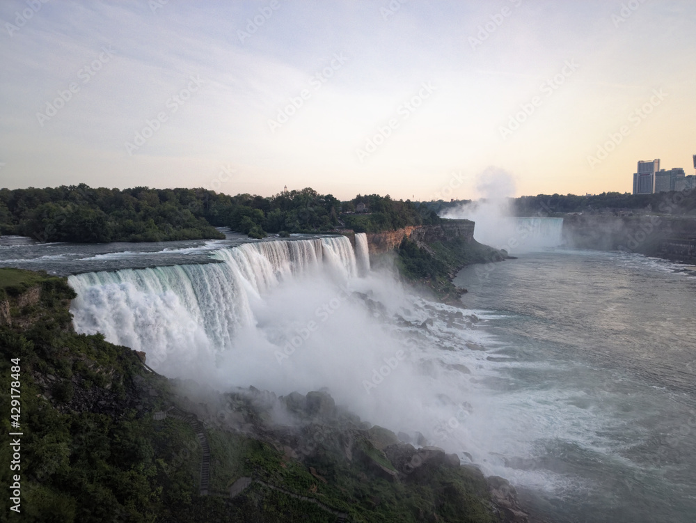 falls at sunset