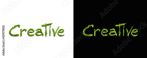 Scritta artistica " Creative " vettoriale