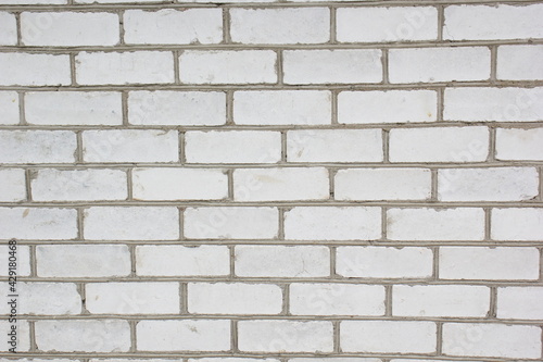 brick wall white street texture background