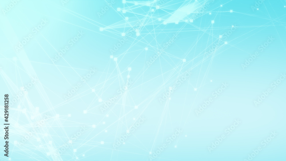 Abstract blue white polygon tech network with connect technology background. Abstract dots and lines texture background. 3d rendering. Abstract blue white polygon tech network with connect technology background. Abstract dots and lines texture background. 3d rendering.