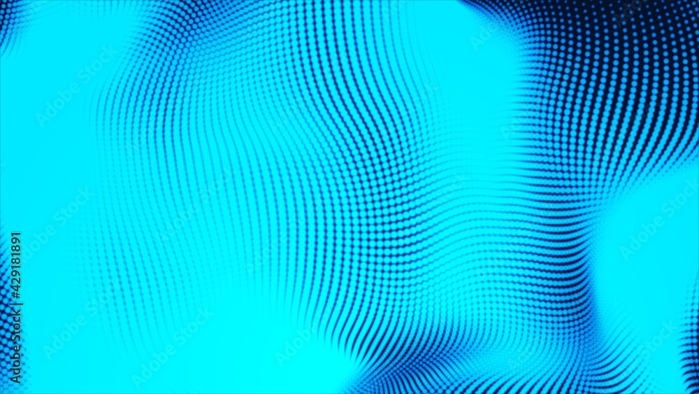Dot blue wave light screen gradient texture background. Abstract technology big data digital background. 3d rendering. Dot blue wave light screen gradient texture background. Abstract technology big data digital background. 3d rendering.