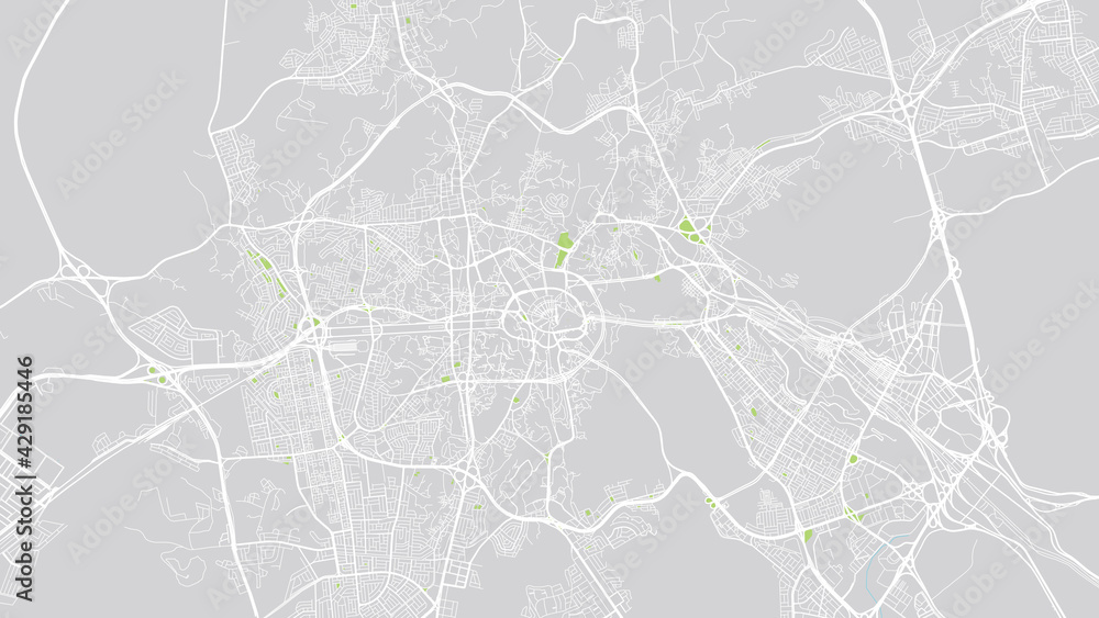 Urban vector city map of Mecca, Saudi Arabia, Middle East