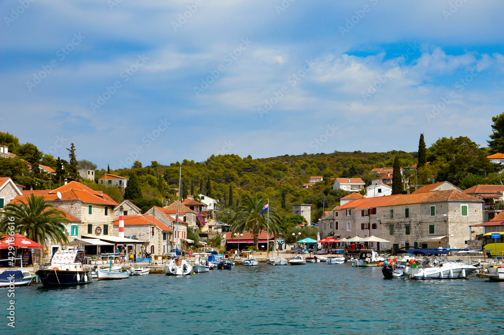 The small town of Solta on one of the many islands that can be reached from Split in Croatia.