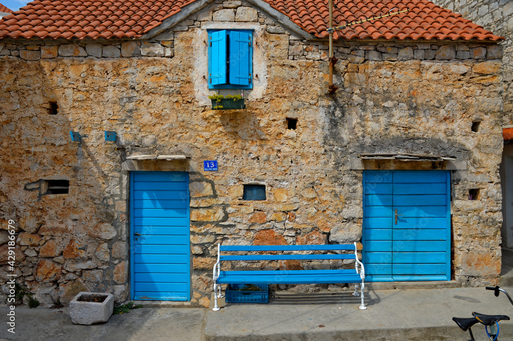 A typical house in Solta, a small town on one of the many islands that can be reached from Split in Croatia. A typical house in Solta, a small town on one of the many islands that can be reached from Split in Croatia.