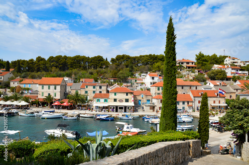 The small town of Solta on one of the many islands that can be reached from Split in Croatia.