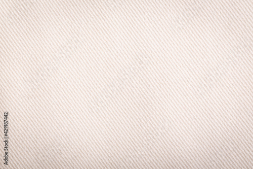 Cream colored denim fabric for the background