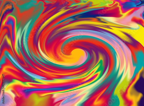 Multi-color artistic swirl oil painting style abstract background 