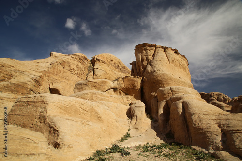 Petra, Jordan, the landscape before entering the Siq