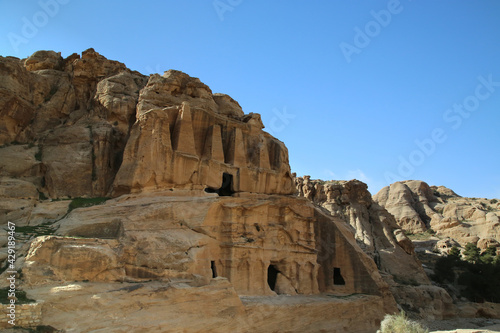 Petra, Jordan, the landscape before entering the Siq
