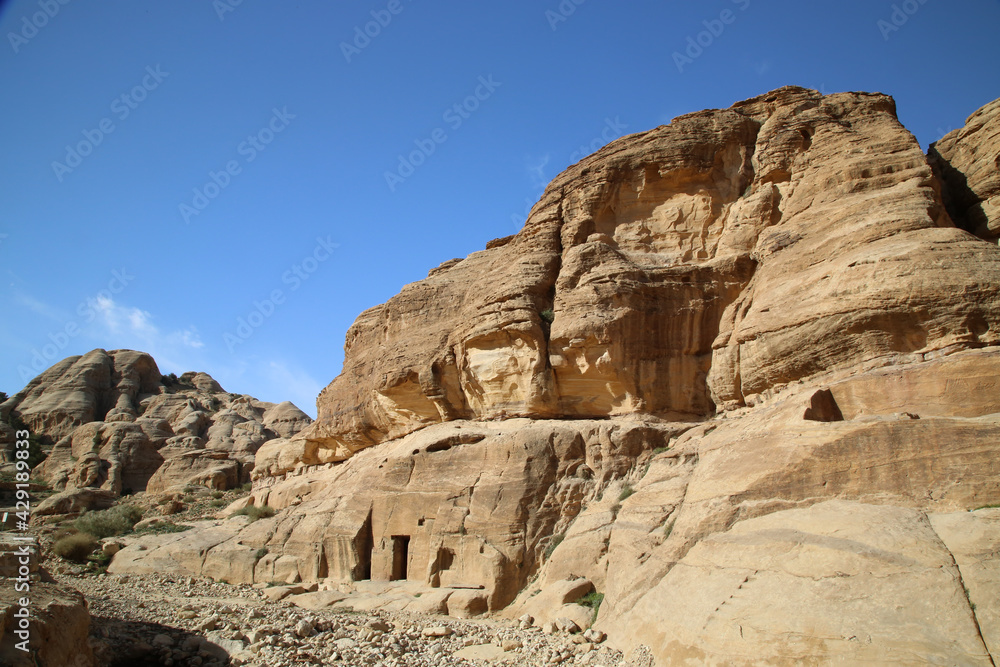 Petra, Jordan, the landscape before entering the Siq