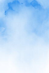 Pastel Blue Watercolor Background, Light Blue Digital Paper