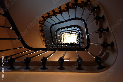 stairs in the night