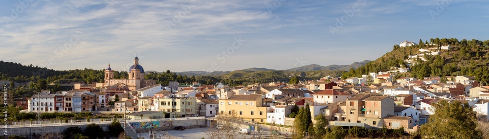 Vista de la población de Sot de Ferrer, en la provincia de Castellón. Comunidad Valenciana. España. Europa
