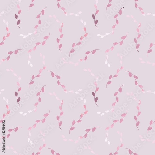 Seamless botanical pattern. Design for fabric, textile, wallpaper and packaging 