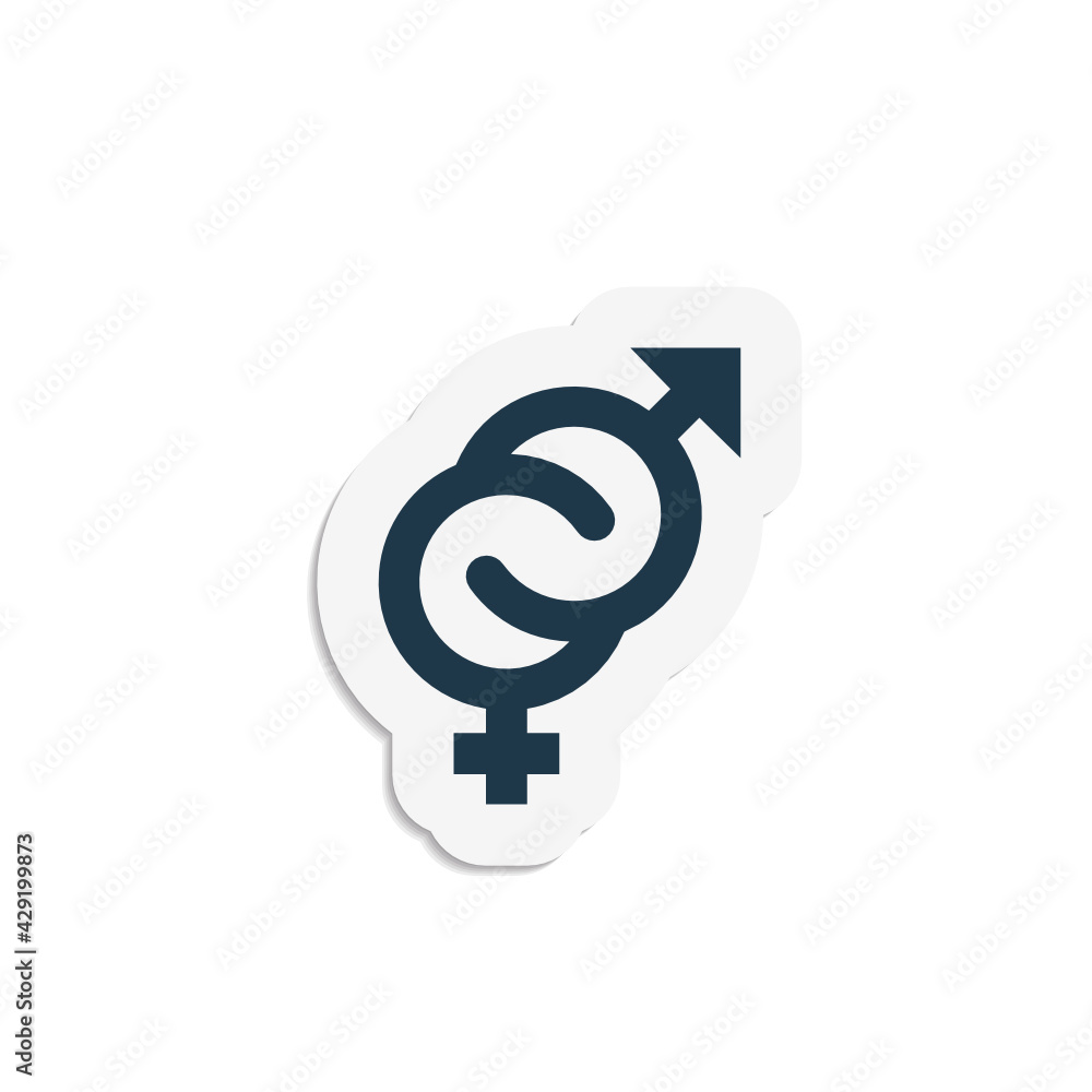 Female - Male - Sticker Female - Male - Sticker
