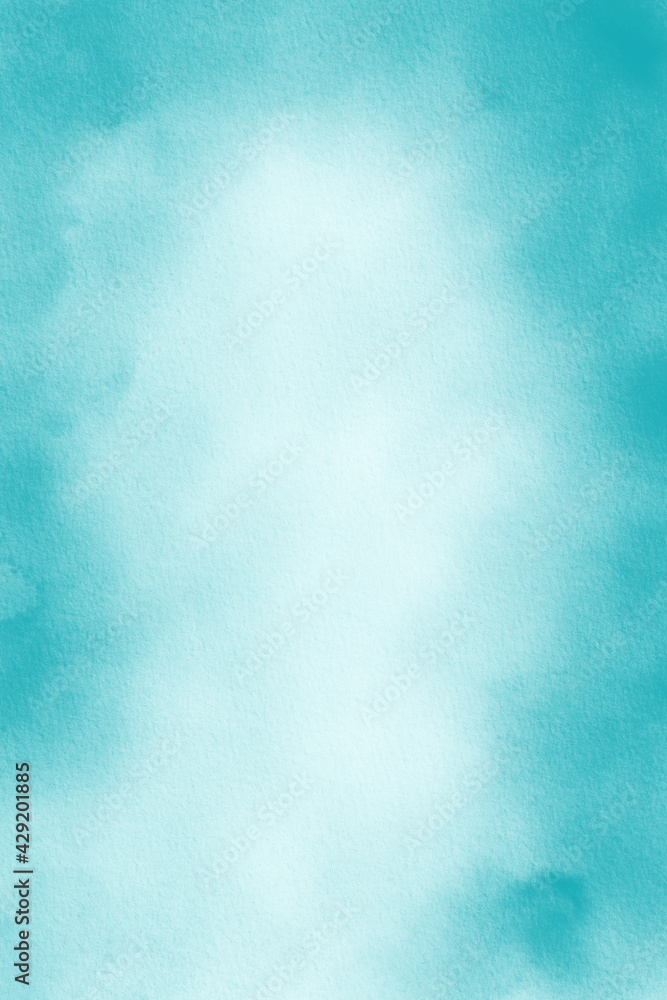 Pastel Turquoise Watercolour Background, Watercolor Texture